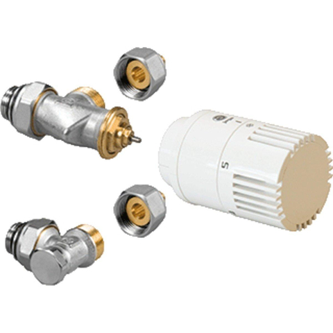 Jaga Konvektco Pro Combinaison de raccordement de vanne rad. raccord. combi avec robinet + bloc inférieur SW377345