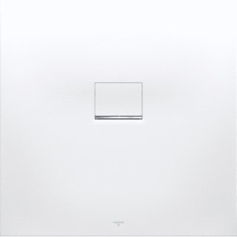 Villeroy & Boch Squaro infinity douchebak - 90x90x4cm - Anthracite (grijs) SW29378