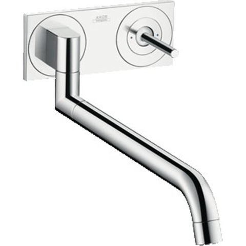 AXOR Uno 2 élément de finition pour robinet de cuisine encastré avec bec pivotant chrome 0451338