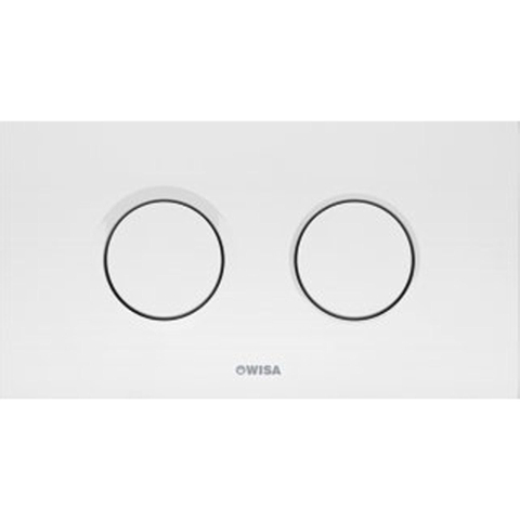 Wisa Juno plaque de commande plastique pneumatique 208x111mm avec double chasse pour élément WC XT chromé brillant 0701588