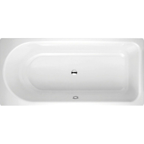 Bette Ocean Baignoire 180x80cm 52cm avec trou rectangulaire avec trop-plein Acier émaillé Blanc SW114811
