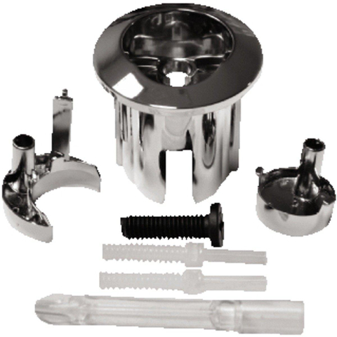 Jika Euroline bouton-poussoir double chasse complet - chromé 0190713
