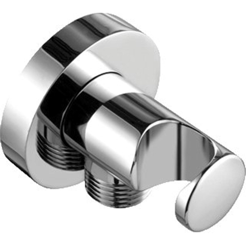 Kludi coude mural avec support de douche 1/2 1/2 pour flexibles de douche avec écrou conique chromé 0401792