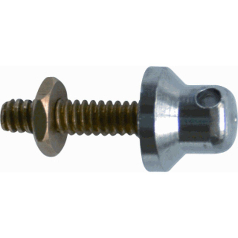 De Beer kettinghouder met moer zonder ketting chroom GA75569