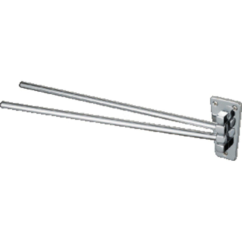 Haceka Porte-serviettes H11xP43,7xL43,7cm diamètre : 5,4cm Laiton Chrome SW111078