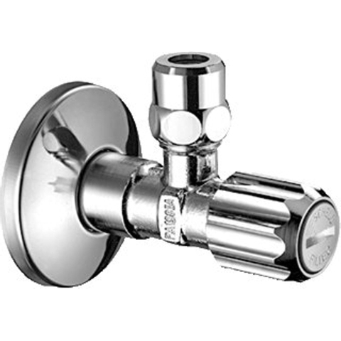Schell Comfort robinet d'arrêt d'angle avec rosace avec filtre 3/8x10mm chrome 0440193