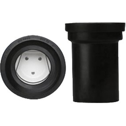 ABU Manchette d'évacuation pour WC Plastique Noir SW114155