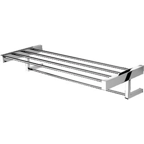 Geesa Modern Art Handdoekrek met planchet 62cm Chroom 0650159