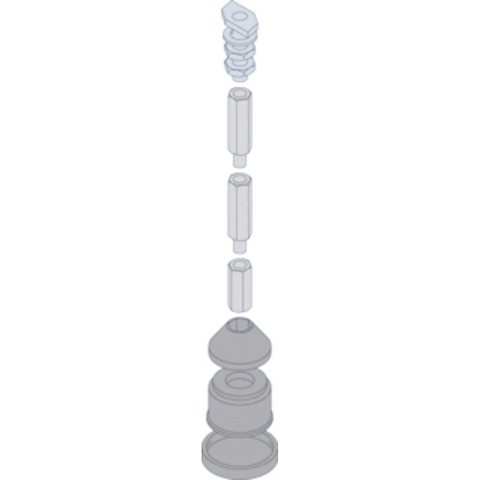 Bette Système de pieds 13-18 cm Réglable Acier 0342336