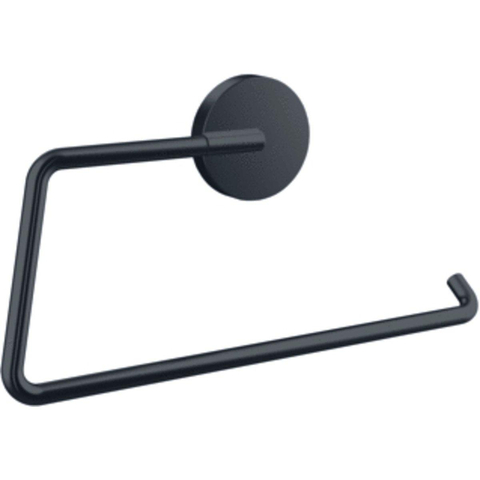 Emco Round Handdoekring - 11x2cm - open - zwart SW471485