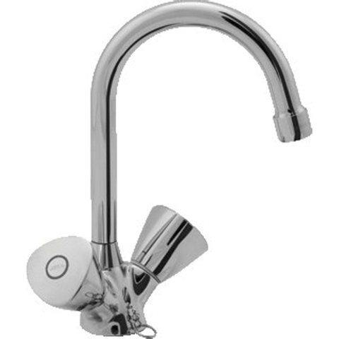 Venlo Nimbus II Project Eco robinet de lavabo avec bec tournable avec chaîne chrome 0420851