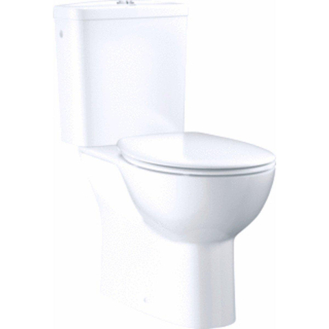 Grohe Bau WC-pack - diepspoel - rimless - AO - met keramisch reservoir - closetzitting met deksel en softclose - wit SW197222