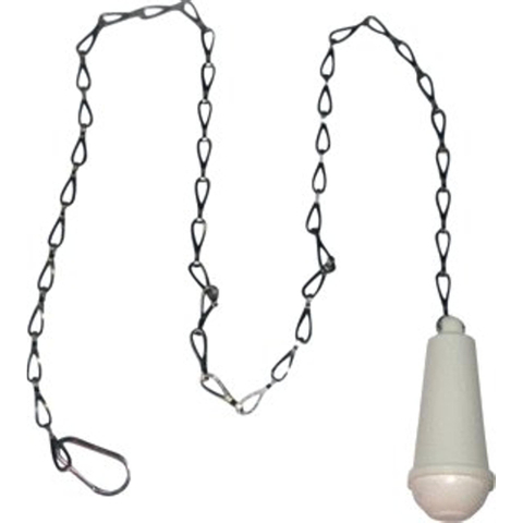 De Beer closettrekker plastic - met nylon koord - wit GA76631