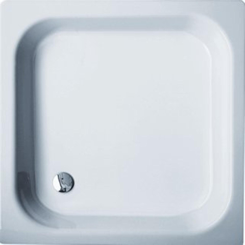 Bette receveur de douche tôle d'acier rectangulaire 100x90x6.5cm blanc 0360492