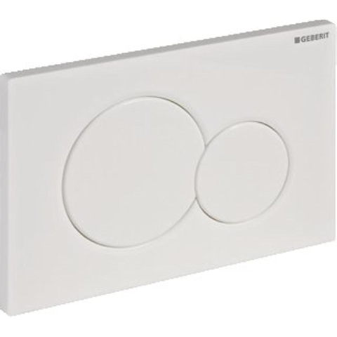 Geberit Sigma01 bedieningsplaat - 2-toets spoeling - ronde knoppen - Alpien wit TWEEDEKANS OUT4978