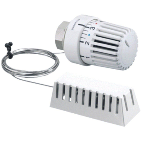 Oventrop tête thermostatique Uni LH capteur à distance M30x1.5 cap. 2m avec position zéro blanc 7503010