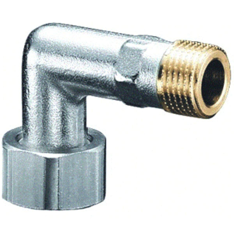 Oventrop coude de raccordement nickelé 1/2 7503407