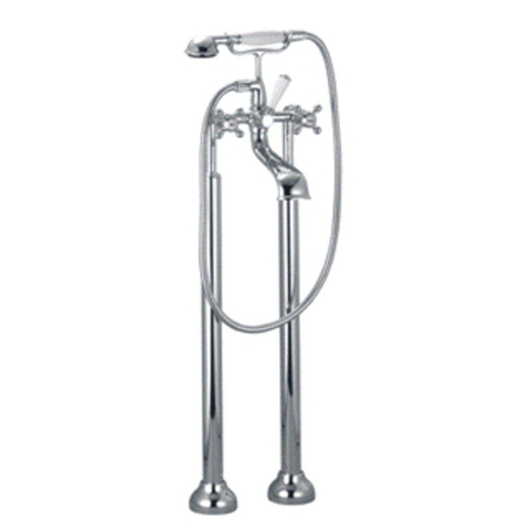 Dornbracht Madison robinet de baignoire avec garniture avec colonnes chromé 0473243