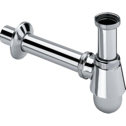 Viega siphon gobelet de bidet avec tube mural 20cm 5/4 avec rosace chrome 0510246