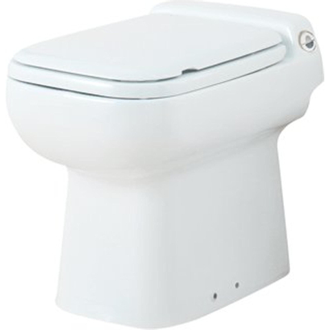 Sanibroyeur Sanicompact Luxe Broyeur sanitaire dans WC sur pied avec abattant 0620218