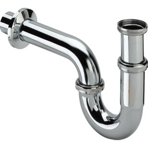 Viega Siphon 1.1/4inch avec rosace inclus tube mural Laiton Chrome SW112166