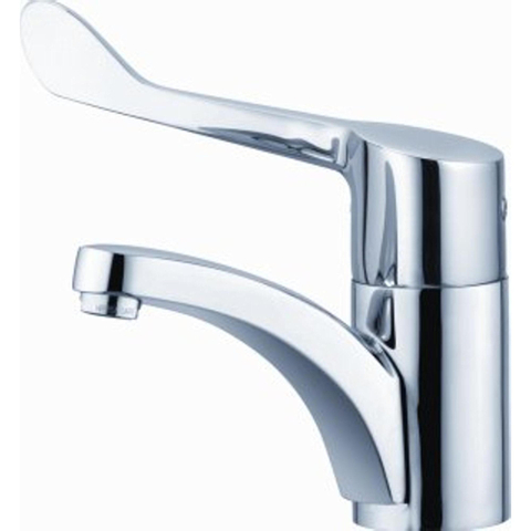 Kludi Medi-Care Mitigeur de lavabo monotrou avec levier à bras chrome 0408379