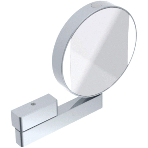 Emco Prime make-upspiegel – rond Ø20,2 cm – LED-verlichting – 3x en 7x vergrotend, vaste aansluiting – Chroom SW61886