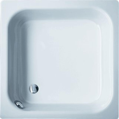 Bette receveur de douche tôle d'acier carré 90x90x28cm blanc 0360260