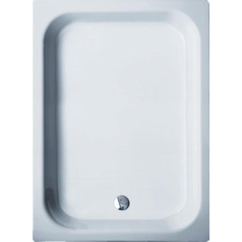 Bette Vlak douchebak plaatstaal rechthoekig 90x80x15cm wit 0350000