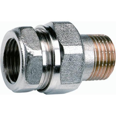 Comap Radiatorkoppeling nikkel recht 1/2 3107 N vernikkeld 7510314