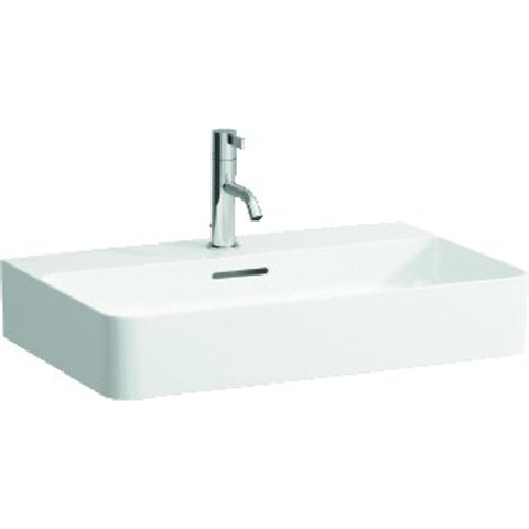 Laufen VAL lavabo 42x65x11.5cm avec trou de robinet avec trop-plein dessous poli SaphirKeramik blanc SW28249