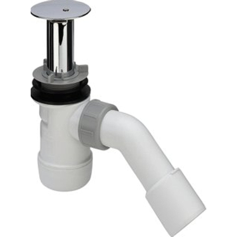 Viega Duoplex bonde de receveur de douche complète avec tube de trop-plein extensible pour receveur de douche avec trou 52mm chrome 0510521
