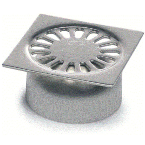 Aquaberg Grille en inox pour 182100040 82x82mm incl. garde d'odeur 2300056