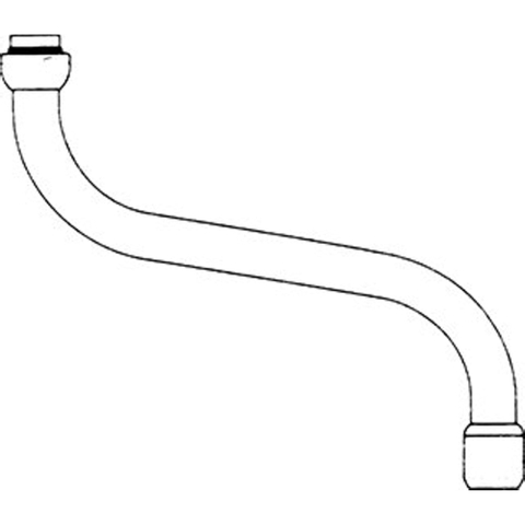 Venlo bec inférieur pivotant avec régulateur de jet 3/4\x170mm chrome 0421596