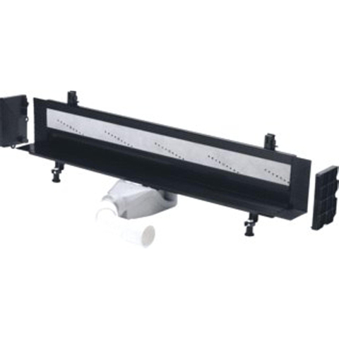 Viega Advantix Vario caniveau de douche mural élément de base en plastique raccourcissable 70mm (mode de rénovation) 300 1200mm garde d'eau 25mm profondeur d'encastrement 70 100mm SW61789