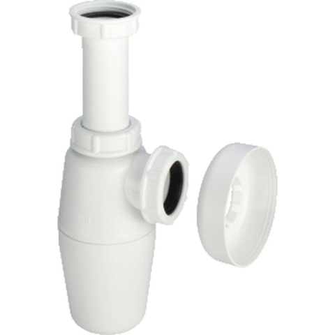 Viega siphon à gobelet en plastique sans tuyau mural 5/4 avec rosace 0520942