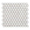 Hexagon Carrelage mosaïque 29.5x29.5cm céramique blanc SW107404