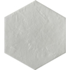 SAMPLE Ceralto Serrano Plank vloer- en wandtegel - 17.5x20cm - hexagon - R10 - mat ice (wit) SW1170699