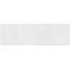 Colorker Premiere Carrelage mural décor - 31.6x100cm - 10.4mm - rectifié - Aquila White mat (blanc) SW957733