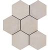 Ragno Rewind Vloer- en wandtegel hexagon 18x21cm 9.5mm R9 porcellanato Vanilla SW222955