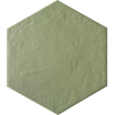 SAMPLE Ceralto Serrano Plank vloer- en wandtegel - 17.5x20cm - hexagon - R10 - mat sage (groen) SW1170691