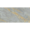 Abk imoker Signoria Vloer- en wandtegel - 60x120cm - gerectificeerd - marmerlook - glans grigio Siena (grijs) SW856418
