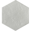 SAMPLE Ceralto Serrano Plank vloer- en wandtegel - 17.5x20cm - hexagon - R10 - mat ice (wit) SW1170699