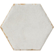 Cir Cotto del campiano Carrelage mural 15.8x18.3cm Hexagone Bianco 10mm Brillant Blanc SW856413