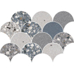 Vtwonen Tegels Terrazzo Mozaiektegel - 28x40cm - 10.0mm - gerectificeerd - Cold SW856238