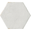 SAMPLE Cir Cotto del campiano Wandtegel 15.8x18.3cm Hexagon Bianco 10mm Glans Wit SW1170711