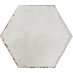 SAMPLE Cir Cotto del campiano Wandtegel 15.8x18.3cm Hexagon Bianco 10mm Glans Wit SW1170711