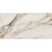SAMPLE Ceralto Marvella Vloer- en wandtegel - 60x120cm - gerectificeerd - marmerlook - glans Calacatta Vena Oro (beige) SW1170902