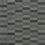 Ceralto Minuta Uno Carreau mosaïque - 30,5x30,5cm - 10,0mm - basalte tesla SW107381