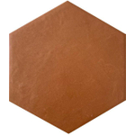 SAMPLE Ceralto Serrano Plank vloer- en wandtegel - 17.5x20cm - hexagon - R10 - mat terrae (oranje) SW1170693